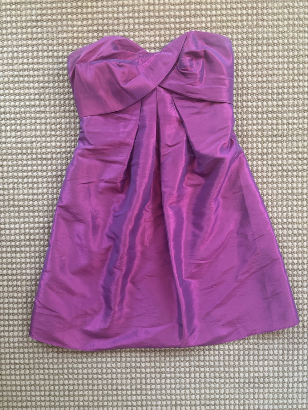 Vintage Y2K Dusk Collection Sheila Yen Iridescent Purple Strapless Formal Dress